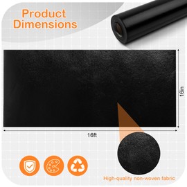 Black Fabric Bulletin Board Background Roll for Classroom, 16" x 197"