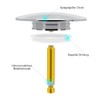 TopHomer 70mm Universal Basin Sink Stopper, Bathtub Drain Chock Plug,