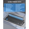 TECKNET Wireless Keyboard and Mouse Combo, Mini Cordless Computer Keyboard
