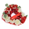 Artificial Heart Shaped Wreaths Wedding Wreaths Fake Flowers Decoration for