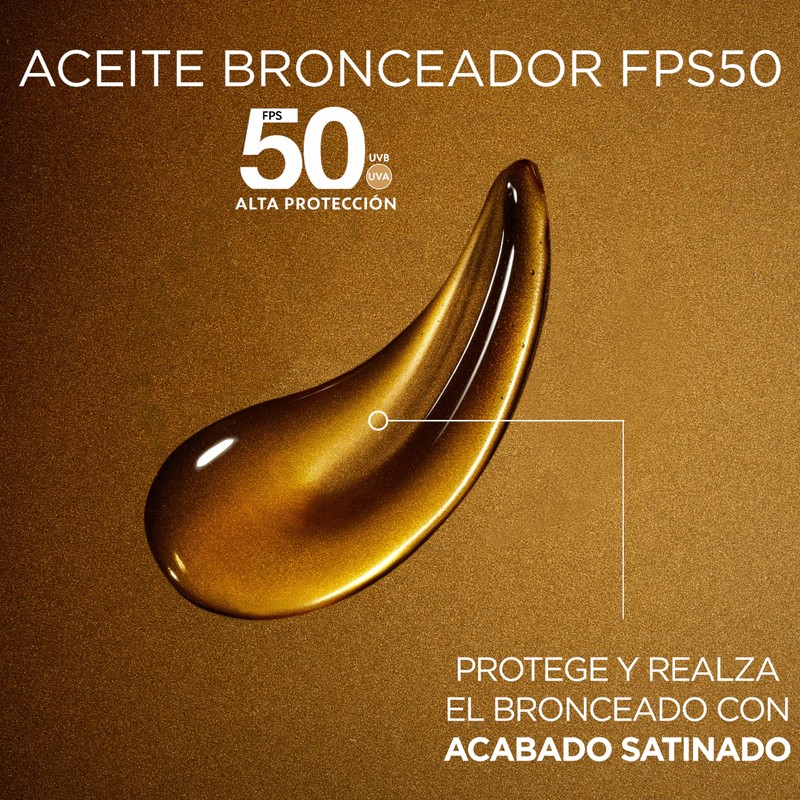 Delial Garnier IDEAL Bronze Protection Oil SPF 50 for an