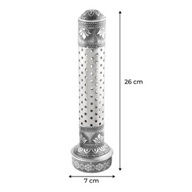 KSJONE Steel Incense Holders for Sticks, Incense Stick Holder with Ash Catcher, Meenakari Work, Incense Burner Holder, Home Decor, Yoga, Spa