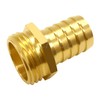 Brass 3/4" Barb x 3/4" GHT Male Garden Hose End