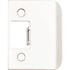 Tall Square Corner Extended Lip Strike, 2-1/2" x 1-1/2", (2" Overall Length), Satin Nickel by Stone Harbor Hardware