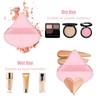 Pimoys 15 Pieces Powder Puff Face Triangle Makeup Puffs for