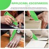 Lizenoz 4PCS Green Fixed Blade Roofing Knife,carpet knife heavy duty,