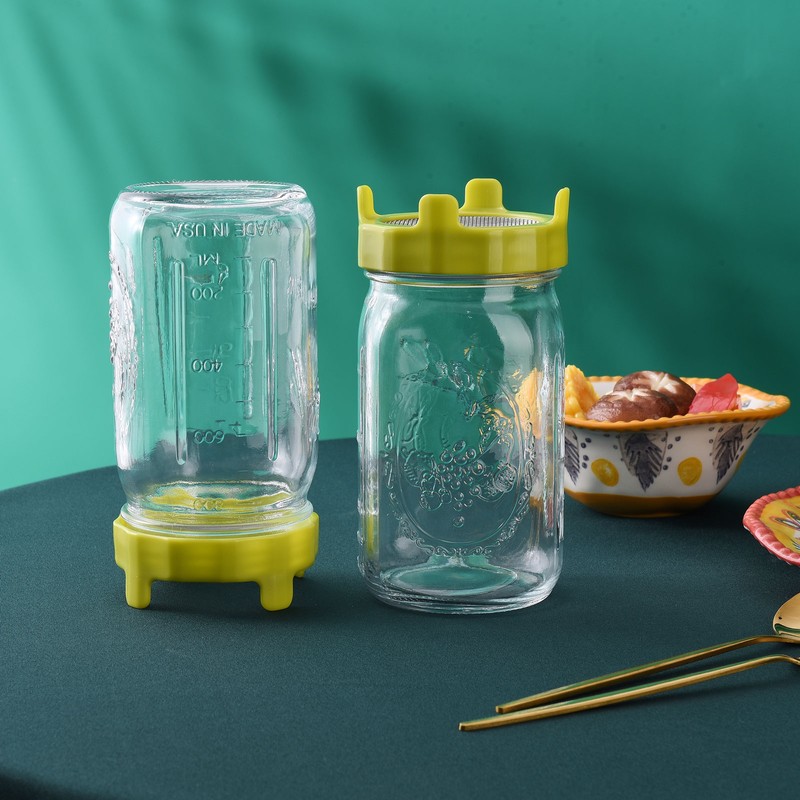ABS Sprout Lid with Stainless Steel Screen for Wide Mouth