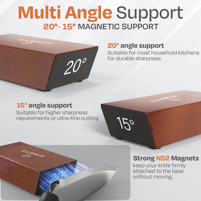 Rolling Knife Sharpener Kit with Diamond & Ceramic Sharpening System
