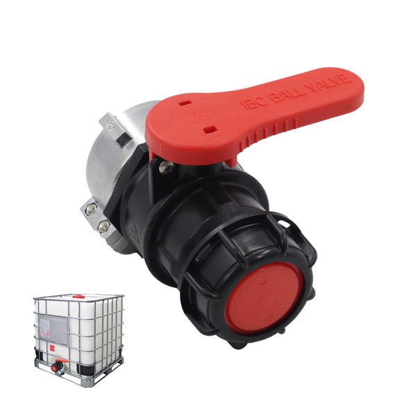 IBC Adapter Kugelhahn 60 mm zu 75 mm – Absperrhahn