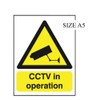 SIGNSLAB SR11221 GN00751R Warning Sign "CCTV In Operation", A5, PVC