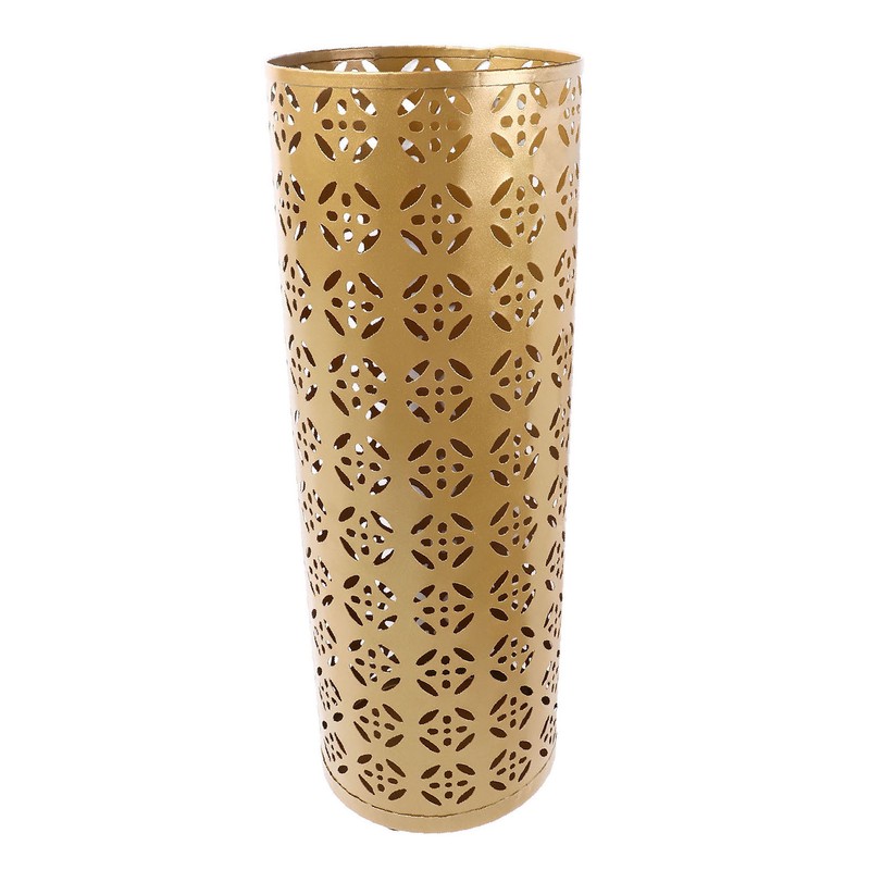 Umbrella Holder Round Rust Proof Stylish Hollow Copper Pattern Metal