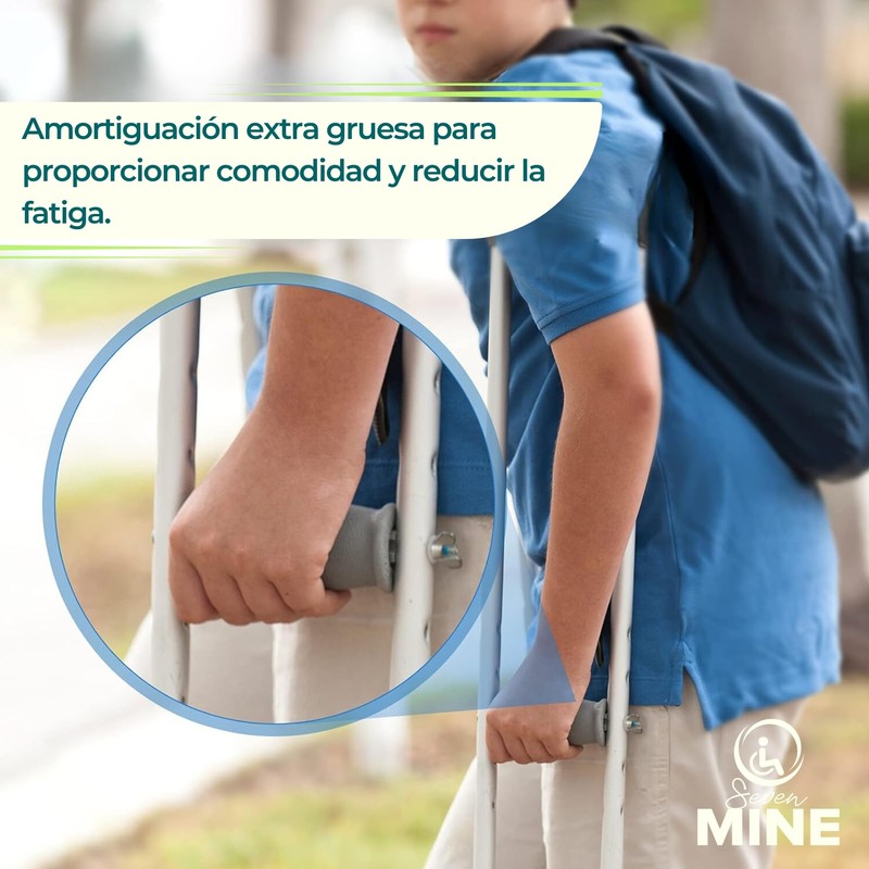 SEVEN MINE | Kit 2 Gomas para Muletas Repuesto Puño