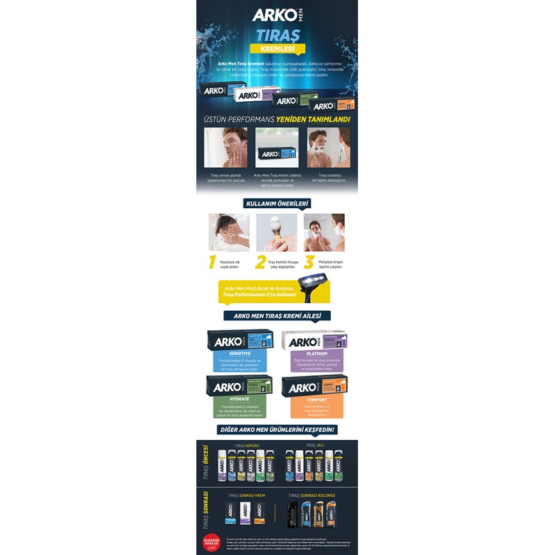 Arko 100g Shaving Cream Extra Sensitive