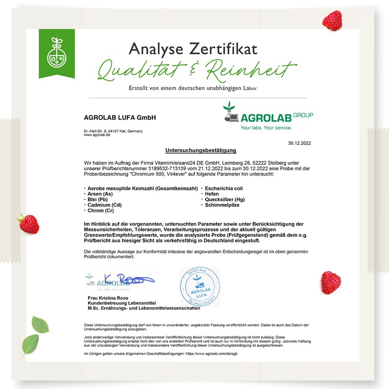 Chromium Picolinate Chrome - Extra High Dose 500 mcg Chrome