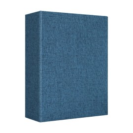 Vienrose Linen Photo Album 4x6 300 Pockets Photobooks Black Page Large Capacity Picture Albums for Valentine Wedding Christmas Birthday (100 pockets, Blue)