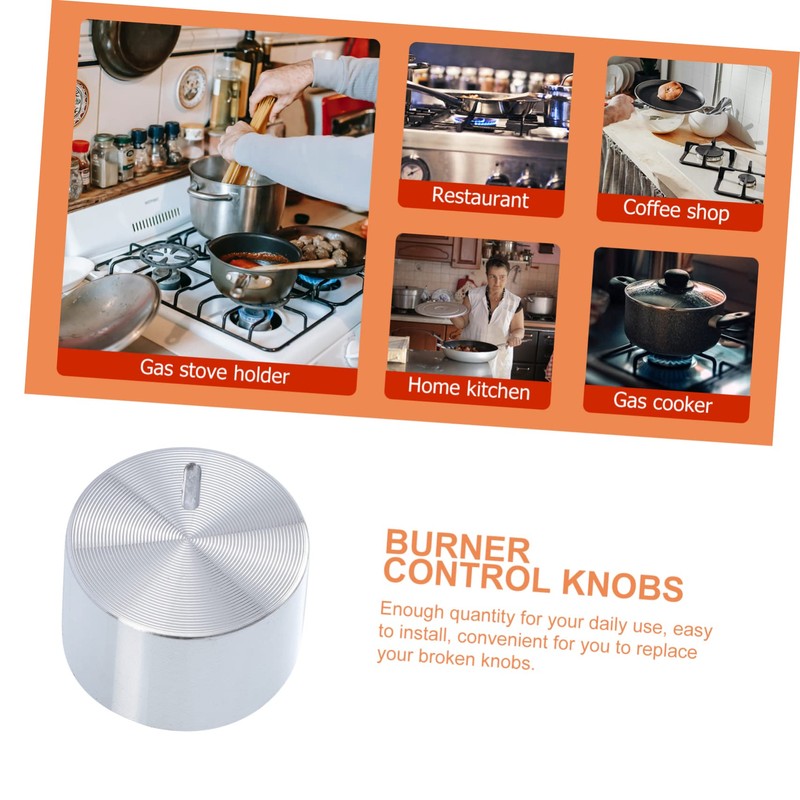 LABRIMP 5pcs Aluminium Alloy Cooker Stove Control Knobs Replacement Knobs