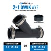 Fernco 1.5 in. Hub Flexible PVC Wye DWV Pipe Fitting