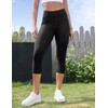 VOOVEEYA Capri Leggings for Women, High Waisted Yoga Pants with