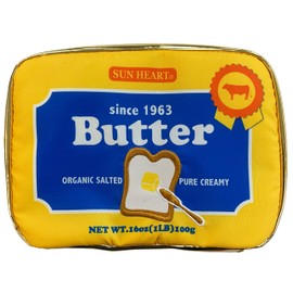 Marushin 0585005100 Pouch, Butter, Funny Present, Cosmetic Pouch, H 4.5 x W 6.3 x D 2.2 inches (11.5 x 16 x 5.5 cm)