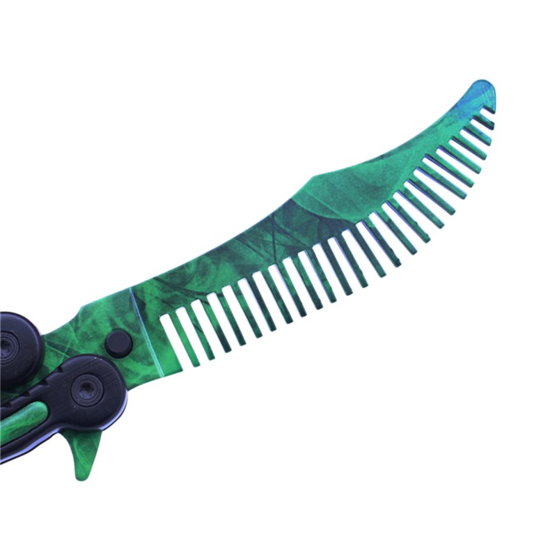 Foldable Comb Stainless Steel Butterfly Exercise Training Comb Styling Tools