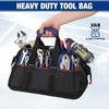 WORKPRO 16-inch Wide Mouth Tool Bag, Heavy Duty Cloth Tool