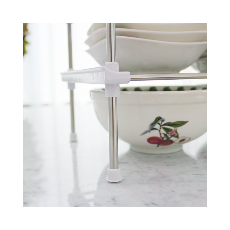 Login Mono Stainless Steel Dish Organizer, +5cm extension length (large)