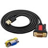 USB to RS232 DB9 Serial (9-Pin) Adapter Cable 5ft Compatible