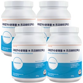 Jaju Store Guar Gum Hydrolyzate Prebiotics 500g x 4 / 자주가게 구아검가수분해물 프리바이오틱스 500g x 4개
