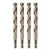 HARFINGTON 4pcs 1/4" Hex Shank Drill Bit 23/64" Gold Oxide