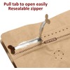 50 Pieces 1 Kg Kraft Paper Stand Up Coffee Bag/Flat