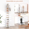 Lanteful Tall Narrow Shoe Rack 10-Tier Skinny Shoe Shelf Storage