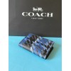 Coach NWT Coach ID Card Wallet With Plaid Print Cn412