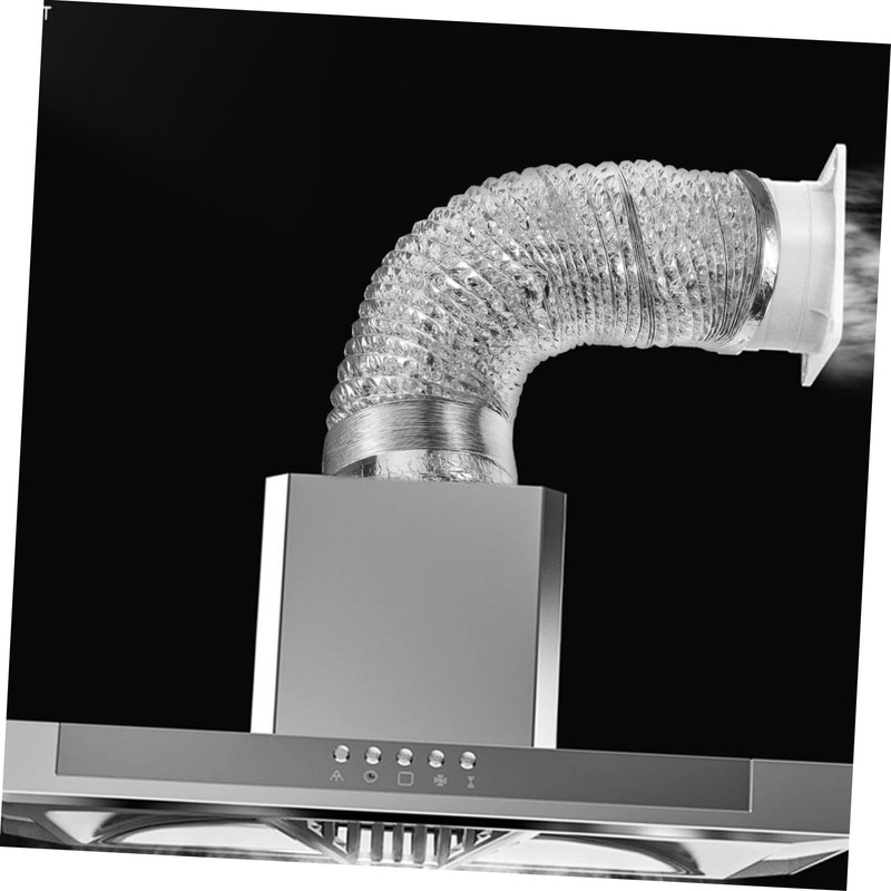 KONTONTY Flexible Foil Exhaust Hose Chimney Flue for Kitchen Range