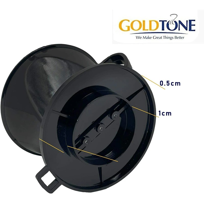 GoldTone #2 Cone Style Pour Over Coffee Dripper, Portable Pour
