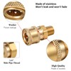 Shimeyao 4 Sets NPT 1/4 Inch Pressure Washer Coupler Quick