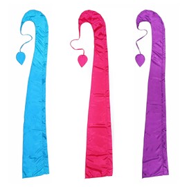 Pink Pineapple Festival flags fabric: set of 3 flag fabric made of colourful parachute silk approx. 2 metres high flag poles for round arch flag not included garden flags (turquoise, pink, purple)