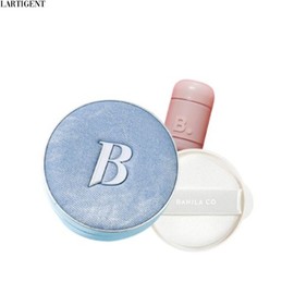 BANILA CO Mood On Touch Cushion Limited Set 3items [Denim Edition], Denim Case Cushion#$%Refill#$%Color(Lip & Cheek):19 Light-19 Light-18 Chill Teddy