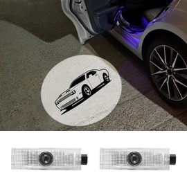 2 Pack LED Car Door Projector Courtesy Lights Ghost Shadow Welcome Lamp Accessories Compatible with Dodge Challenger 2008-2024 2025 Accessories