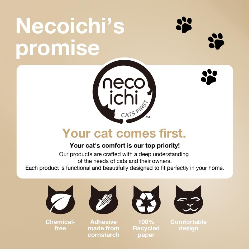 Necoichi Cat Scratcher Bowl Capsule for Indoor Cats - Cat