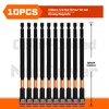 Geinxurn Impact Nut Driver Set, 10 Pieces 6”Long 1/4”6 Point