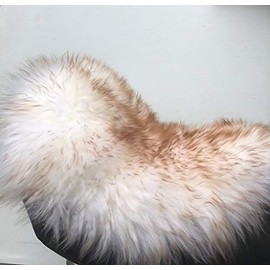 Alaska Leather X-Large Sheepskin Buttpad® - Motorcycle Seat Pad (Long Hair Dusk)
