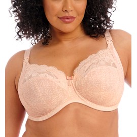 Elomi Molly Stretch Lace Underwire Nursing Bra (4542),42KK,Cameo Rose