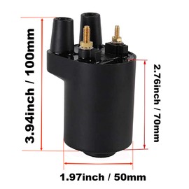 RYTIME 166-0820 Ignition Coil Compatible with Onan Points BF B43 B48 NHC CCK P218G P220G P224G Replaces 166-0772 166-0648 166-0804 541-0522 Engine He166-0761 He541-0522 Generator