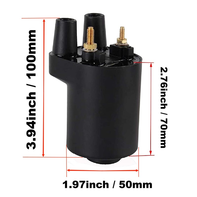 RYTIME 166-0820 Ignition Coil Compatible with Onan Points BF B43