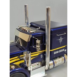 JP Garage Tamiya Aluminum Pair 21.5cm Long Exhaust Pipe Stack RC 1/14 King Grand Hauler