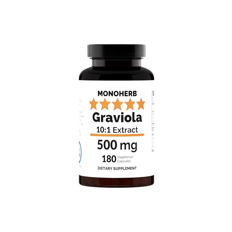 Graviola Extract 500 mg - 180 Capsules