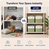 Guoovvs Fabric Storage Cubes, 11 inch cube storage bin with
