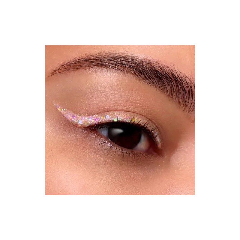 Delineador Líquido Moira Cosmetics Con Glitter Tono 005 Pink Aurora