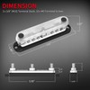 DAIERTEK 300A Copper Bus Bar 12V, Power Distribution Block with
