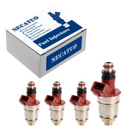 Set of 4 Fuel Injectors - Compatible with Nissan D21 1990-1994 2.4L L4 - Replaces FJ342 16600-86G10